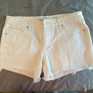 Lucky Brand White cut off denim shorts